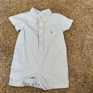 Ralph Lauren Blue and Yellow Button Down Shirt